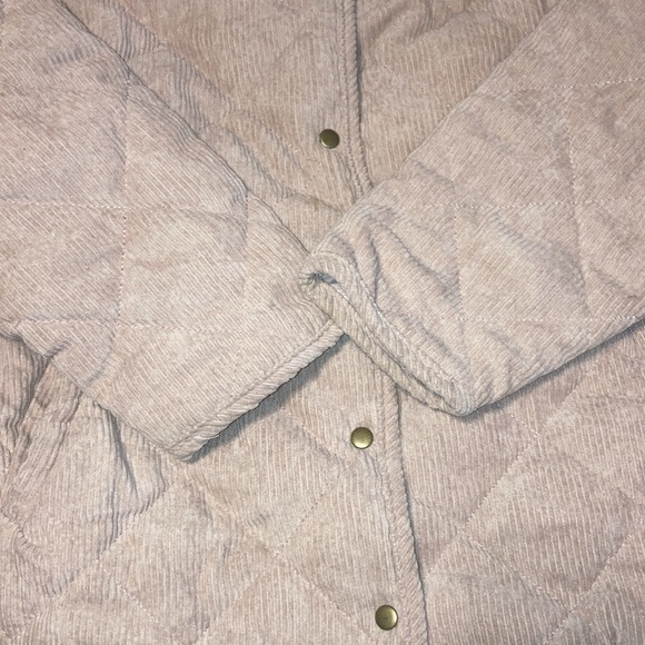 Wishlist Pink Corduroy Quilted Snap-Button Jacket - Picture 8 of 9